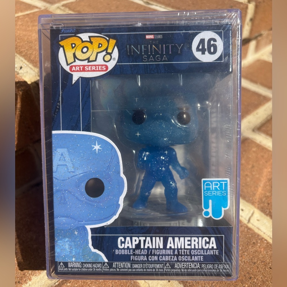 Funko Pop Art Series Captain America #46 Infinity Saga w/ Protector Case